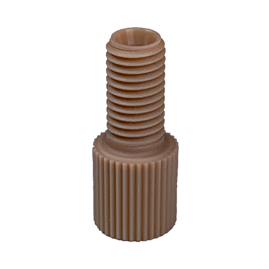 mrmr　0628 Flangeless Nut,1/4-28 X 1/8T P-330 - Rudolph Research Analytical